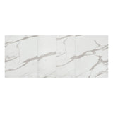 tavolo lipari in legno, finitura bianco statuario e base bianca, allungabile 140×90 cm – 220×90 cm, ideale per ospitare...