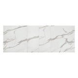 tavolo camaiore in legno, finitura bianco statuario e gambe a x in metallo bianco, allungabile 160×90 cm – 240×90 cm,...