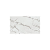 tavolo carrara in legno, finitura bianco statuario e gambe in metallo nero, allungabile 140×90 cm – 220×90 cm, superficie...