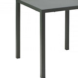 tavolo marsiglia in metallo antracite 70×70 cm, impilabile, dettaglio dei materiali trattati per uso esterno