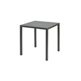 tavolo marsiglia in metallo antracite 70×70 cm, impilabile, ideale per barbecue, aperitivi o relax estivo