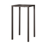 tavolo alto zurigo in metallo antracite 60×60 cm, impilabile, tavolo da giardino perfetto per pranzi all’aperto