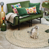 tappeto elliot felce, colore felce, taglia 120 x 170. facili da pulire e mantenere, perfetti per la vita quotidiana