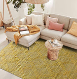 tappeto amaya oro, colore oro, taglia 160 x 230. materiali naturali e sostenibili per un comfort ecologico e duraturo