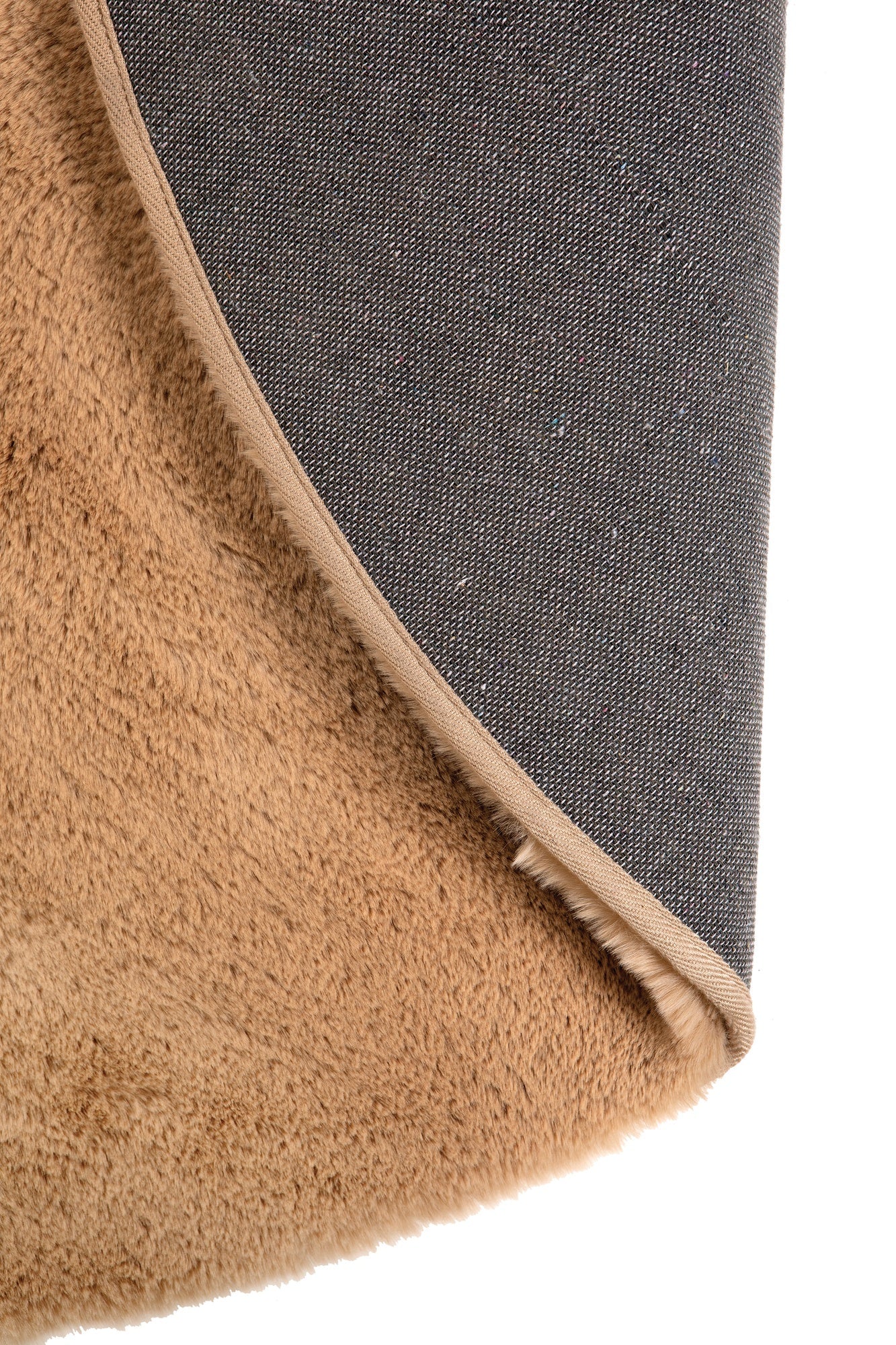 tappeto eddy cammello, colore cammello, taglia diamètre 160. tappeti morbidi e resistenti, ideali per un’atmosfera accogliente