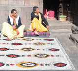 tappeto dorrigo avorio/multi, colore avorio/multi, taglia 160 x 230. materiali naturali e sostenibili per un comfort ecologico e duraturo