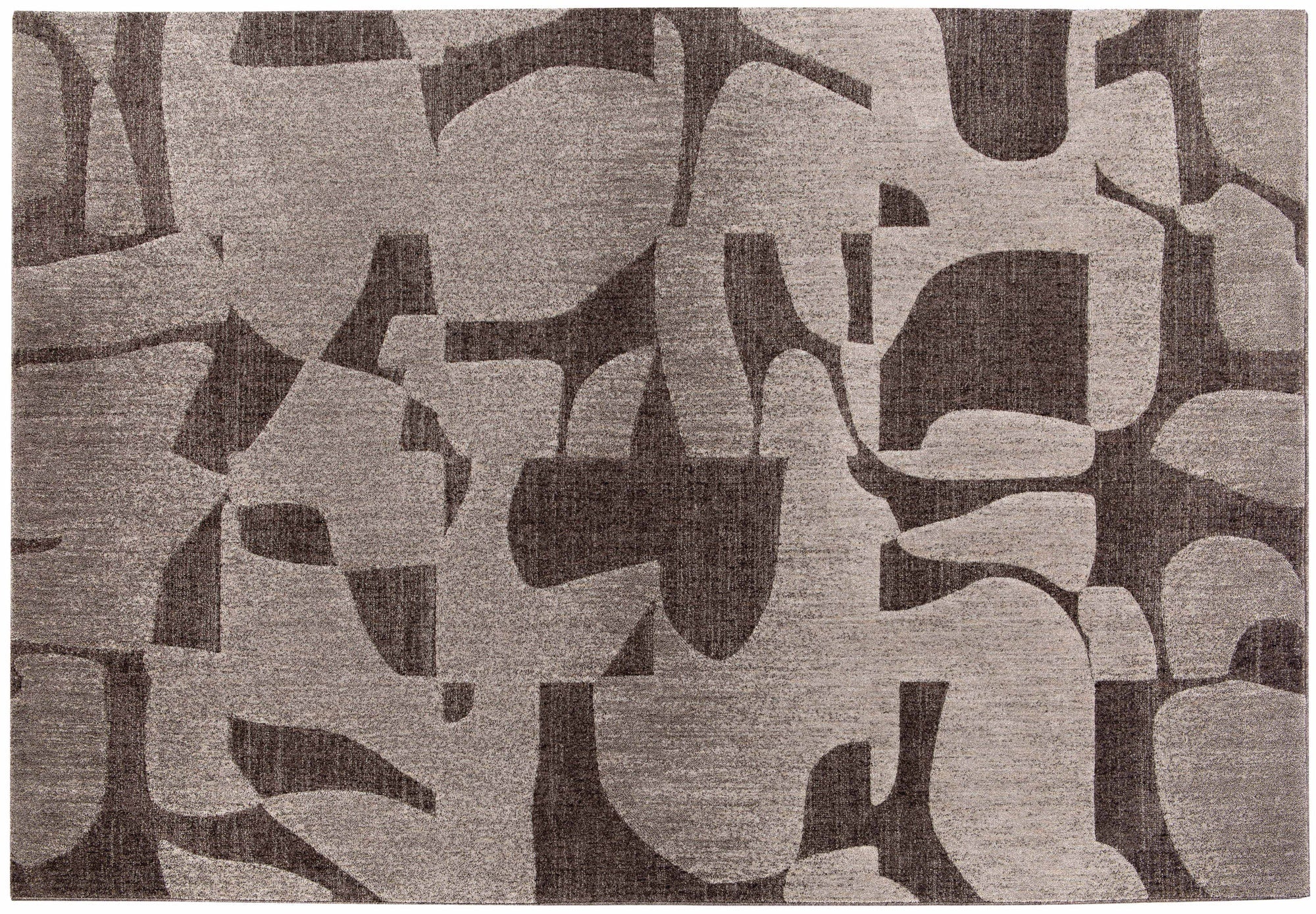 tappeto kiara carbone, colore carbone, taglia 200 x 290 x 1. tappeti di design per arredare con stile ogni ambiente della casa