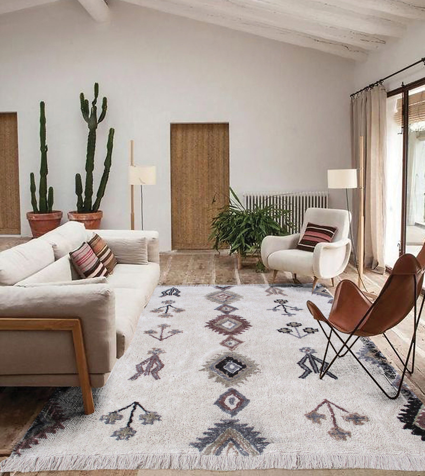 tappeto dawlish avorio/multi, colore avorio/multi, taglia 190 x 290. tappeti morbidi e resistenti, ideali per un’atmosfera accogliente