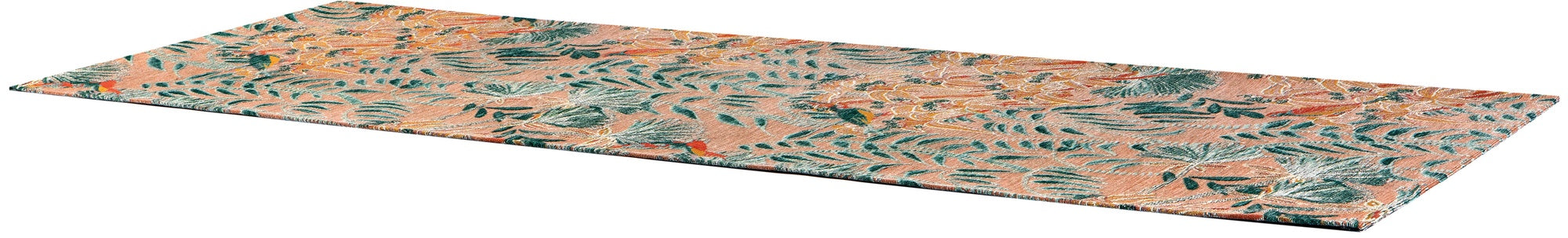 tappeto nona pesca, colore pesca, taglia 67 x 200 x 1. materiali naturali e sostenibili per un comfort ecologico e duraturo