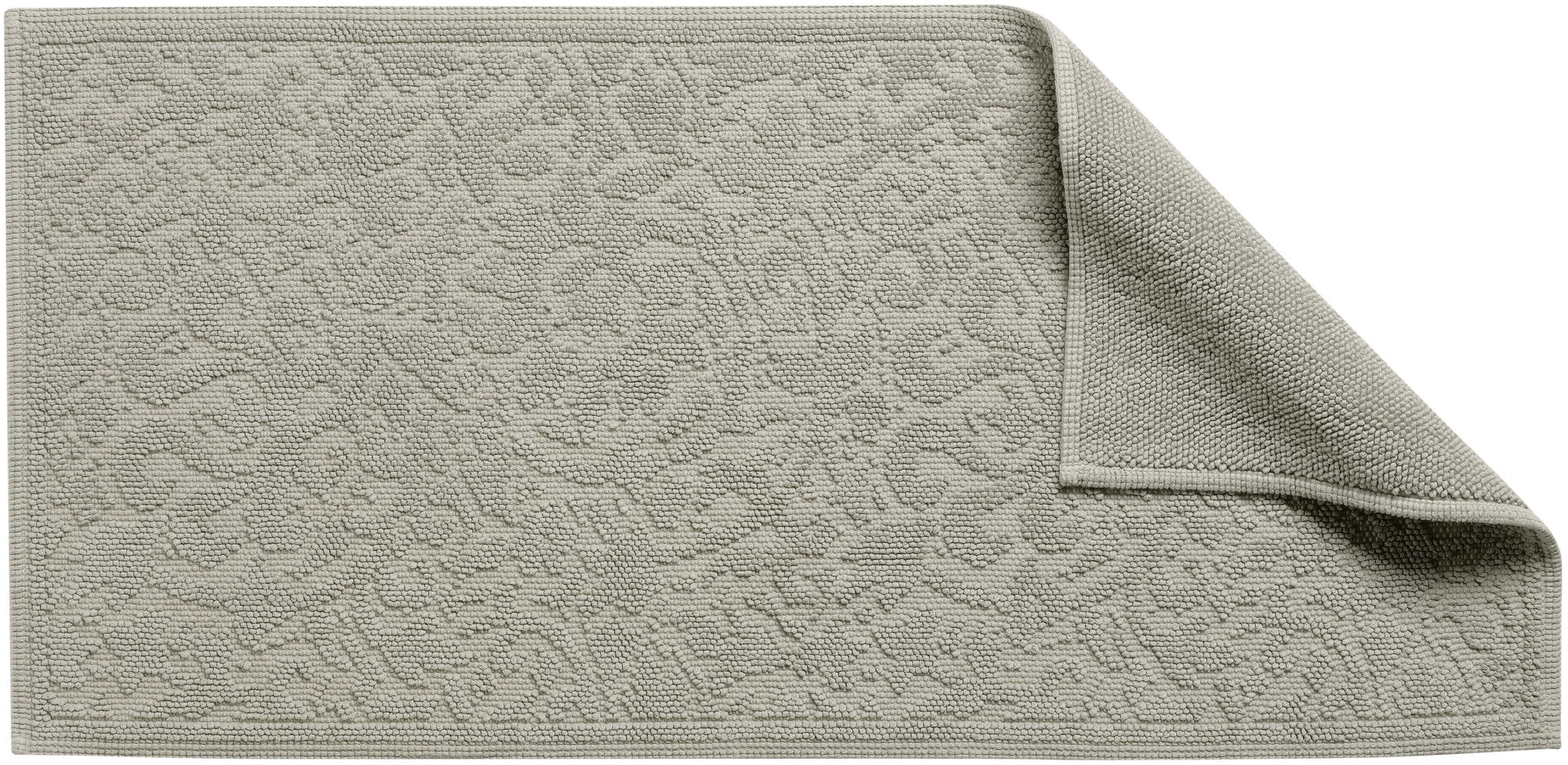 tappeto da bagno gilda perla, colore perla, taglia 54 x 110. in 100% cotone, garantisce comfort e assorbenza post-doccia