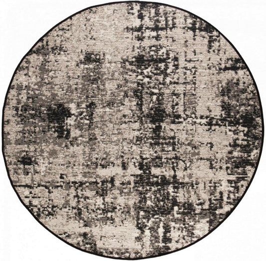 tappeto outdoor catania 2 nero, colore nero, taglia diamètre 160. dettaglio del prodotto da bagno