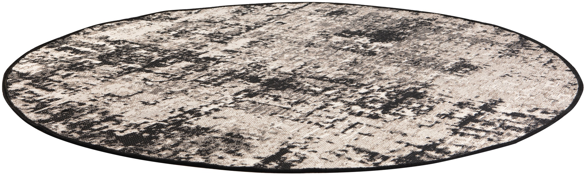 tappeto outdoor catania 2 nero, colore nero, taglia diamètre 160. dettaglio del prodotto da bagno