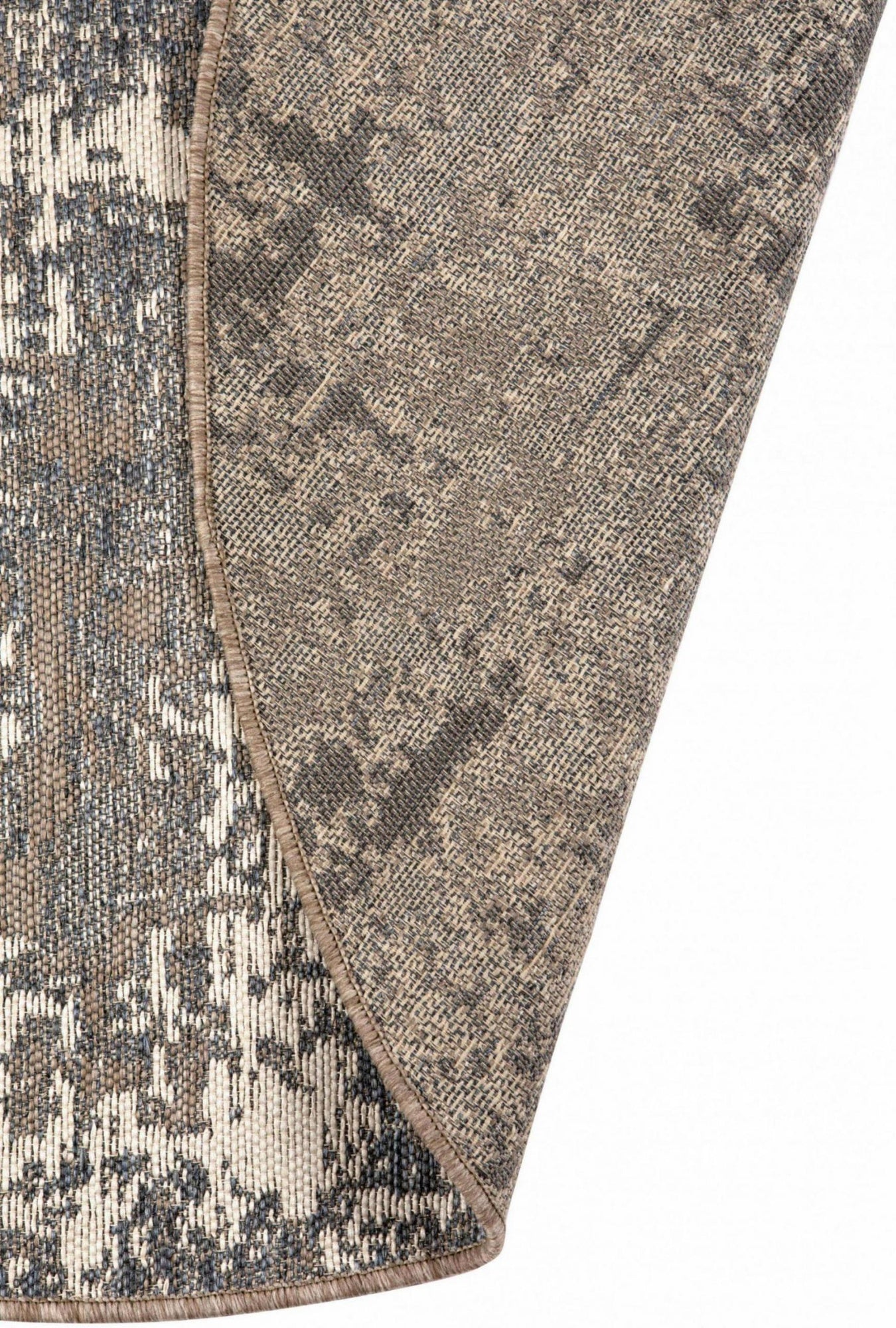 tappeto outdoor catania 2 grigio, colore grigio, taglia diamètre 200. dettaglio del prodotto da bagno