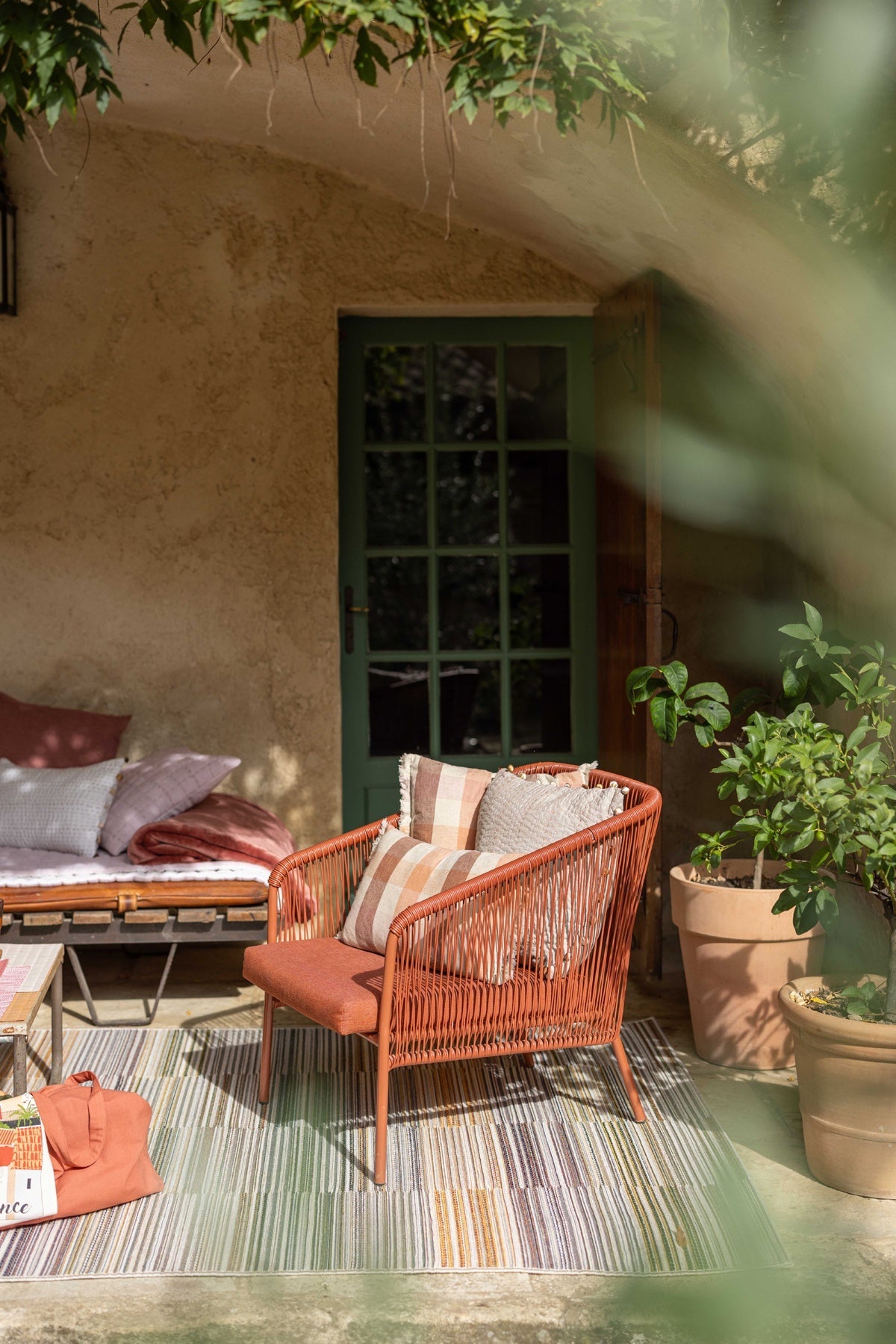 tappeto outdoor bianca papaya, colore papaya, taglia 200 x 290 x 1. dettaglio del prodotto da bagno