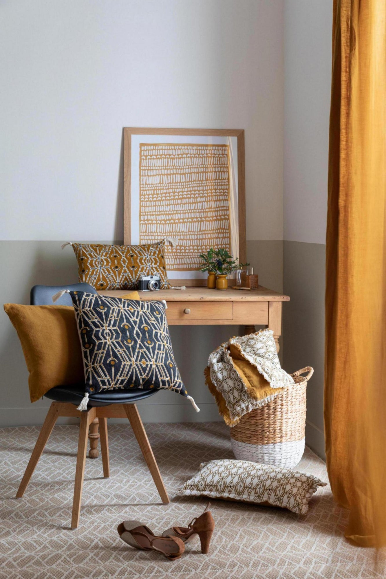 tappeto outdoor adam 2 lino, colore lino, taglia 200 x 290. dettaglio del prodotto da bagno