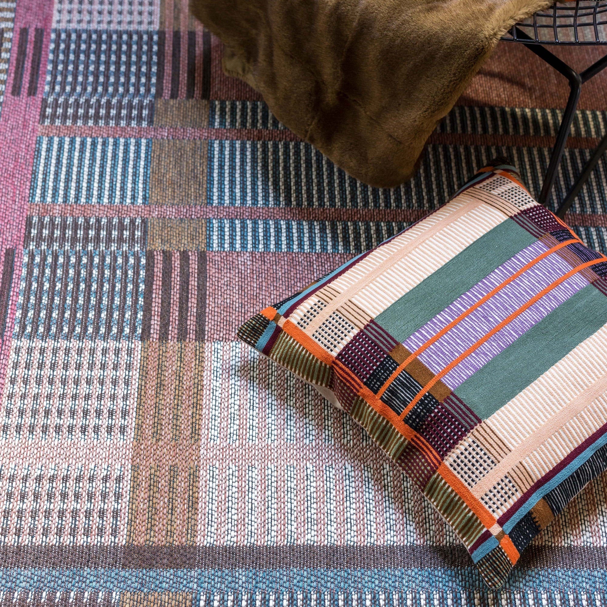 tappeto outdoor kael multico, colore multico, taglia 200 x 290 x 1. dettaglio del prodotto da bagno