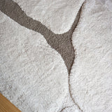 tappeto riciclato yan neve, colore neve, taglia 200 x 290 x 2. facili da pulire e mantenere, perfetti per la vita quotidiana