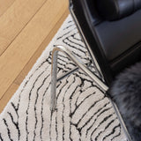 tappeto riciclato paulin neve, colore neve, taglia 160 x 230 x 2. realizzati con fibre naturali per un’impronta ecologica responsabile