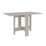 tavolo pieghevole salvaspazio artemio colore cashmere, ideale per ospitare numerosi commensali