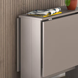 tavolo pieghevole salvaspazio artemio light mocha, vista ambientata in spazi open space moderni