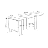 tavolo pieghevole salvaspazio artemio light mocha, design pratico per cene e riunioni