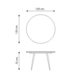 tavolo cordelia allungabile colore piano rovere gambe colore nero, arredo raffinato per ambienti classici o moderni