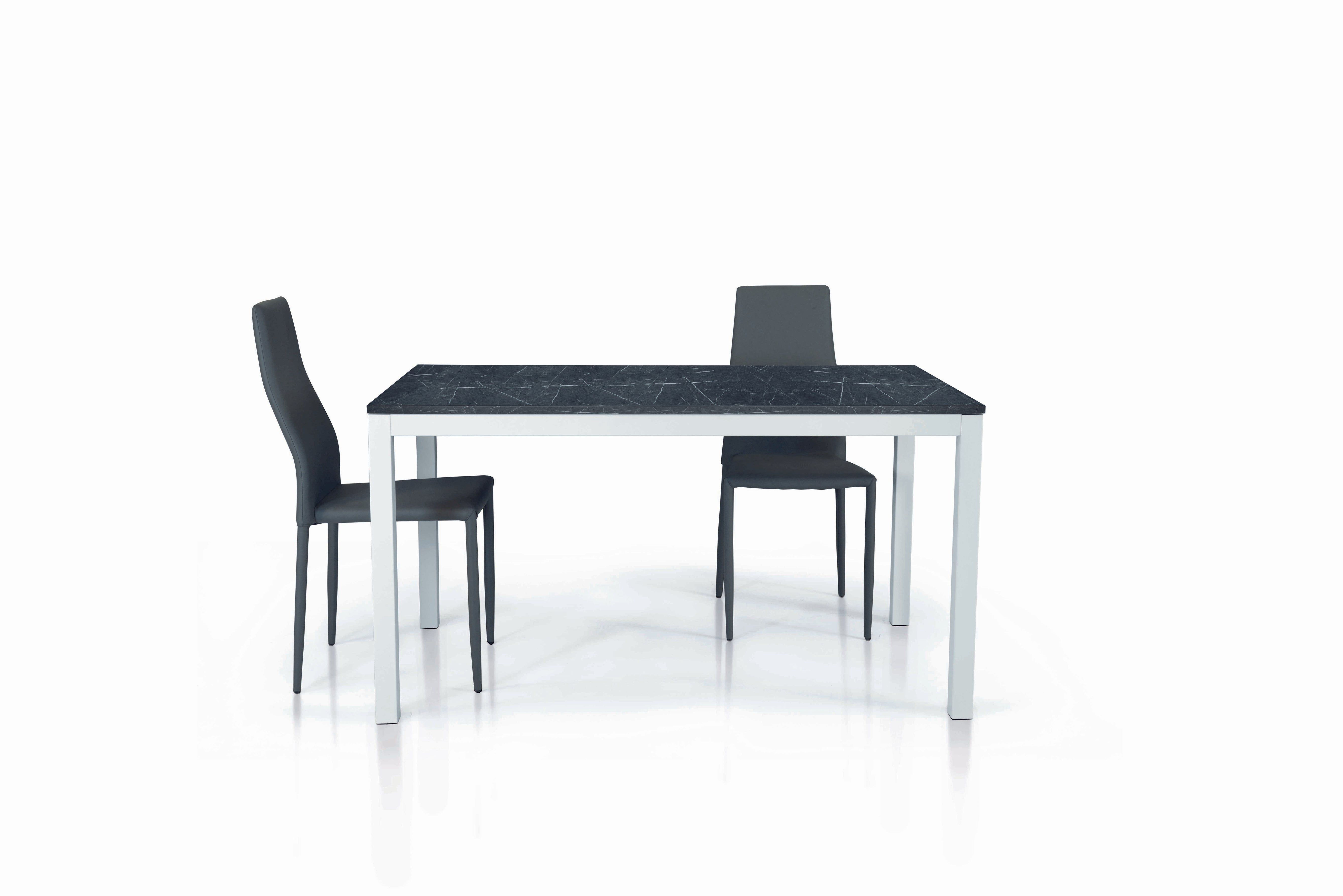 tavolo talamone in legno nobilitato finitura marmo allungabile 140×80 cm – 200×80 cm, tavolo elegante adatto a sala da...