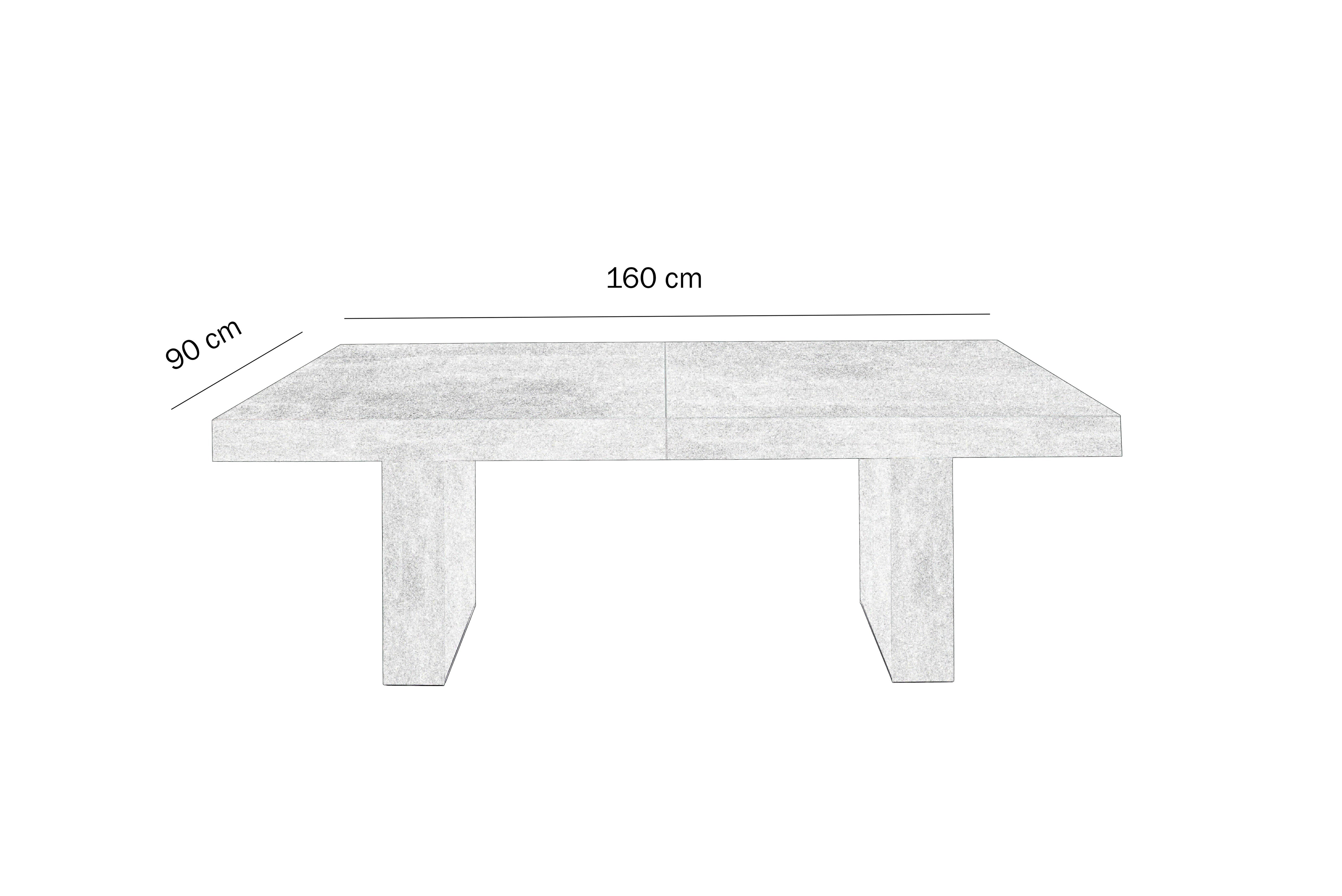 tavolo jesolo in legno nobilitato bianco consumato allungabile 160×90 cm – 410×90 cm, vista ambientata con sedie abbinate