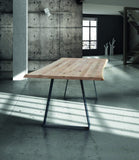 tavolo oltrarno in legno massello sp. 4 cm 180×90 cm, tavolo elegante adatto a sala da pranzo o cucina