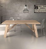 tavolo loreto rovere impiallacciato sp. 4 160×90 cm, tavolo elegante adatto a sala da pranzo o cucina