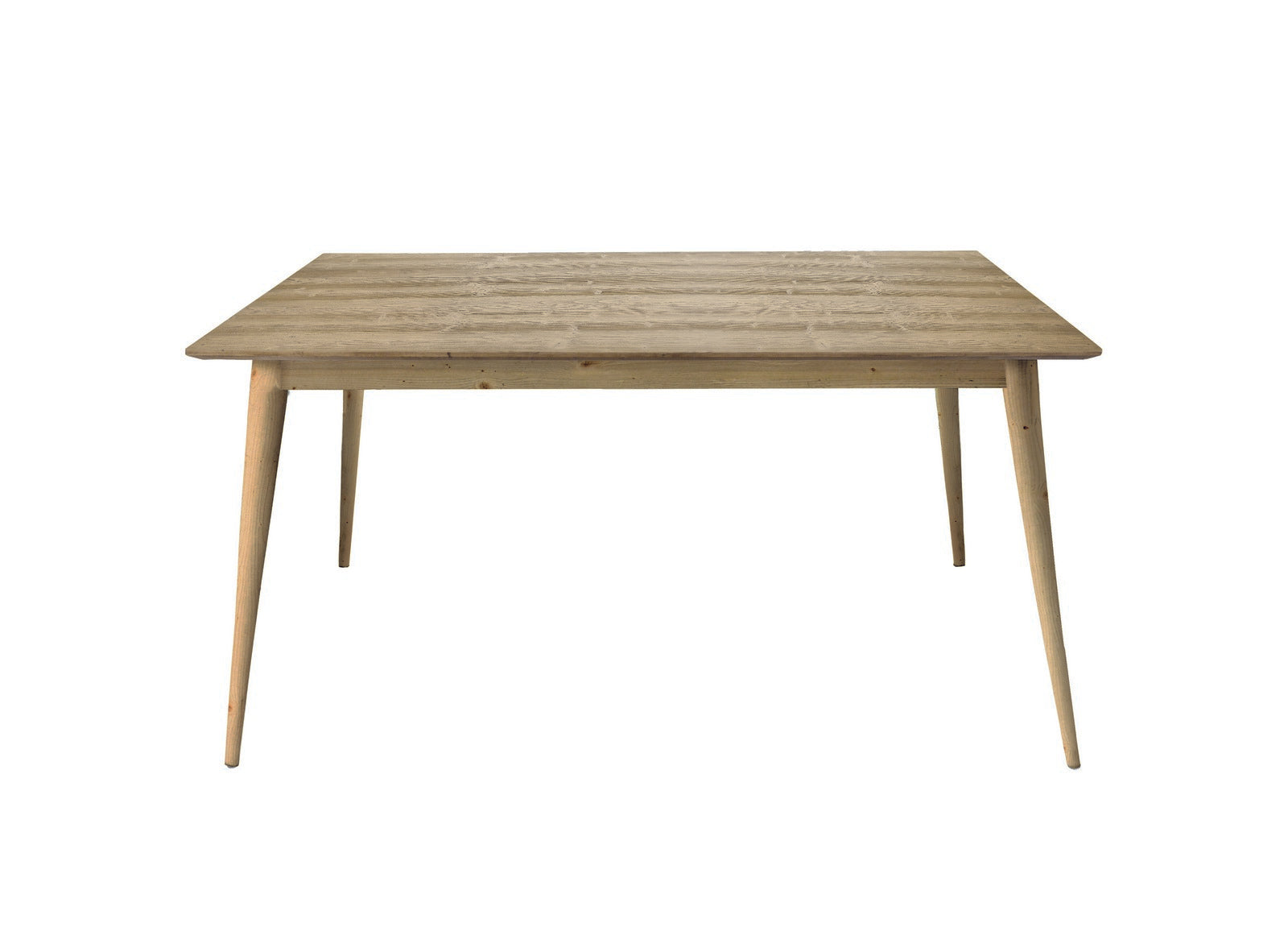 tavolo soffiano in abete spazzolato naturale allungabile 140×85 cm – 190×85 cm, dettaglio della struttura in legno o metallo