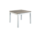 tavolo positano quadrato bicolore allungabile a libro 90×90 – 180x90cm, dettaglio della struttura in legno o metallo