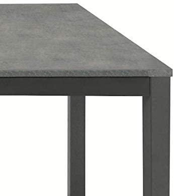tavolo sanremo in metallo e cemento grigio allungabile 120×80 cm – 170×80 cm, design moderno per ambienti contemporanei