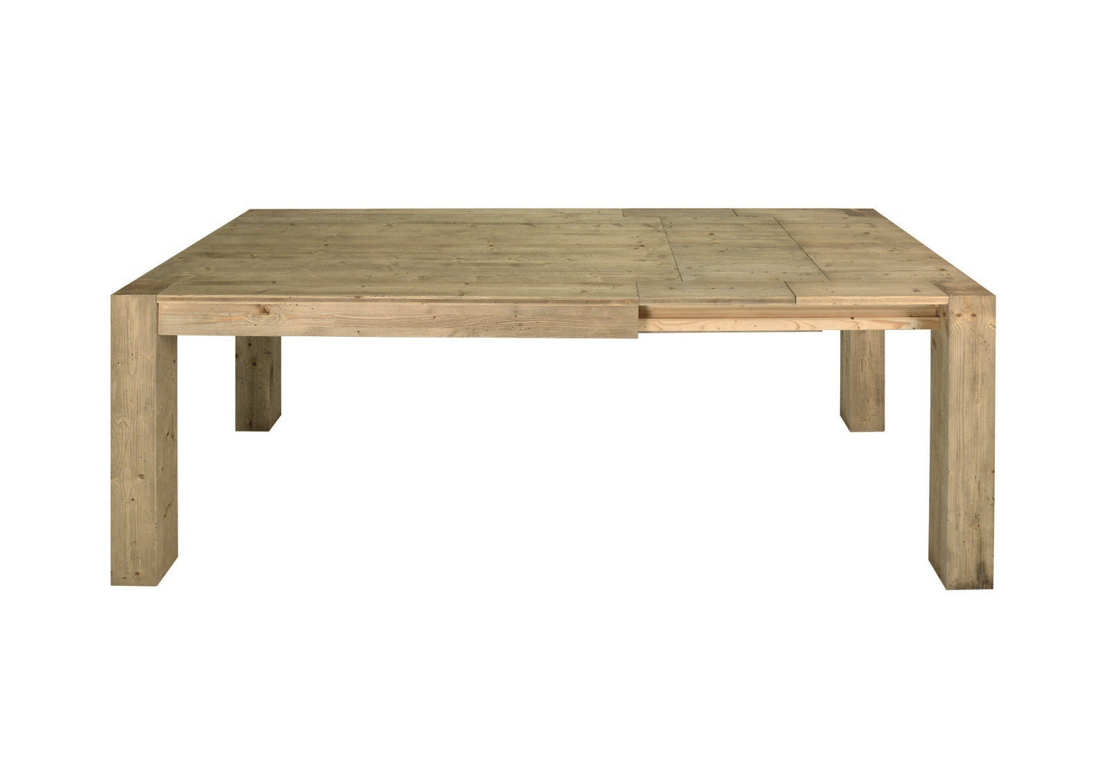 tavolo navigli abete naturale allungabile 160×90 cm – 260×90 cm, design moderno per ambienti contemporanei