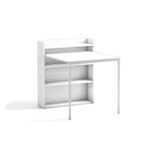 tavolo a scomparsa maso con mensole colore bianco, perfetto per piccoli spazi o cene intime