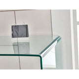 tavolo scrivania tamerice in vetro temperato 125x70x75 cm., linee eleganti per arredamenti contemporanei