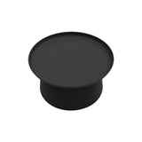 tavolino ibiza in polipropilene nero 70×36 cm, perfetto per appoggiare bevande, libri o decorazioni