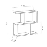 tavolino da salotto homemania in colore bianco, elemento decorativo funzionale per il soggiorno