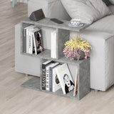 tavolino da salotto homemania in colore lagina effetto marmo grigio, tavolino da salotto elegante e pratico