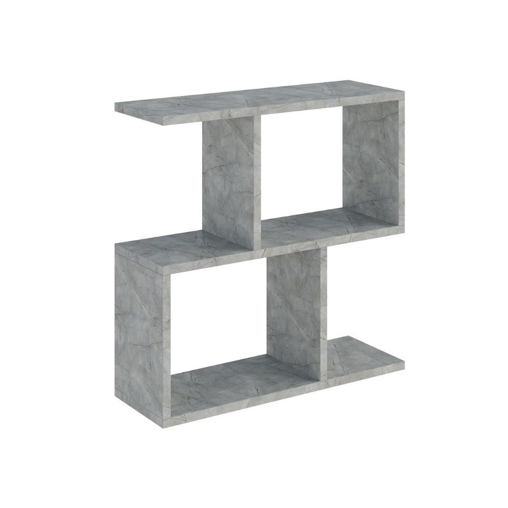 tavolino da salotto homemania in colore lagina effetto marmo grigio, ideale per appoggiare decorazioni o accessori