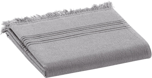 telo hammam cancun nebbia, colore nebbia, taglia 90 x 180. telo hammam elegante piegato con cura su sfondo neutro