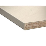 top bordato per cucina beige cemento 220 cm., dettaglio della superficie in legno, laminato o pietra