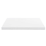 top per bagno 120x47x4 con bordo poliuretano in bianco, piano cucina resistente e funzionale