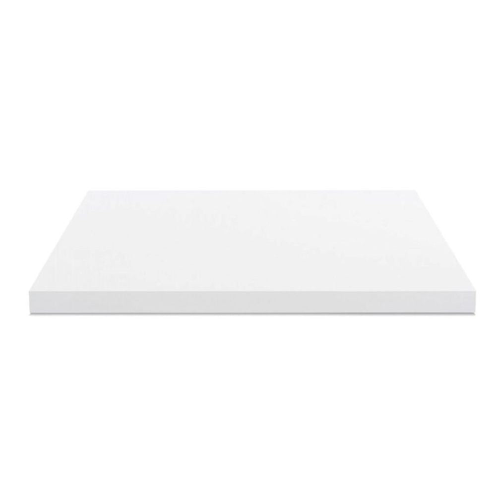 top per bagno 100x47x4 con bordo poliuretano in bianco, piano cucina resistente e funzionale