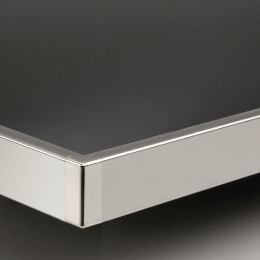 bordo top da 4 mt h 40 in alluminio finitura anodizzato spazzolato, piano cucina resistente e funzionale