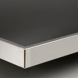 bordo top da 4 mt h 40 in alluminio finitura anodizzato spazzolato, piano cucina resistente e funzionale