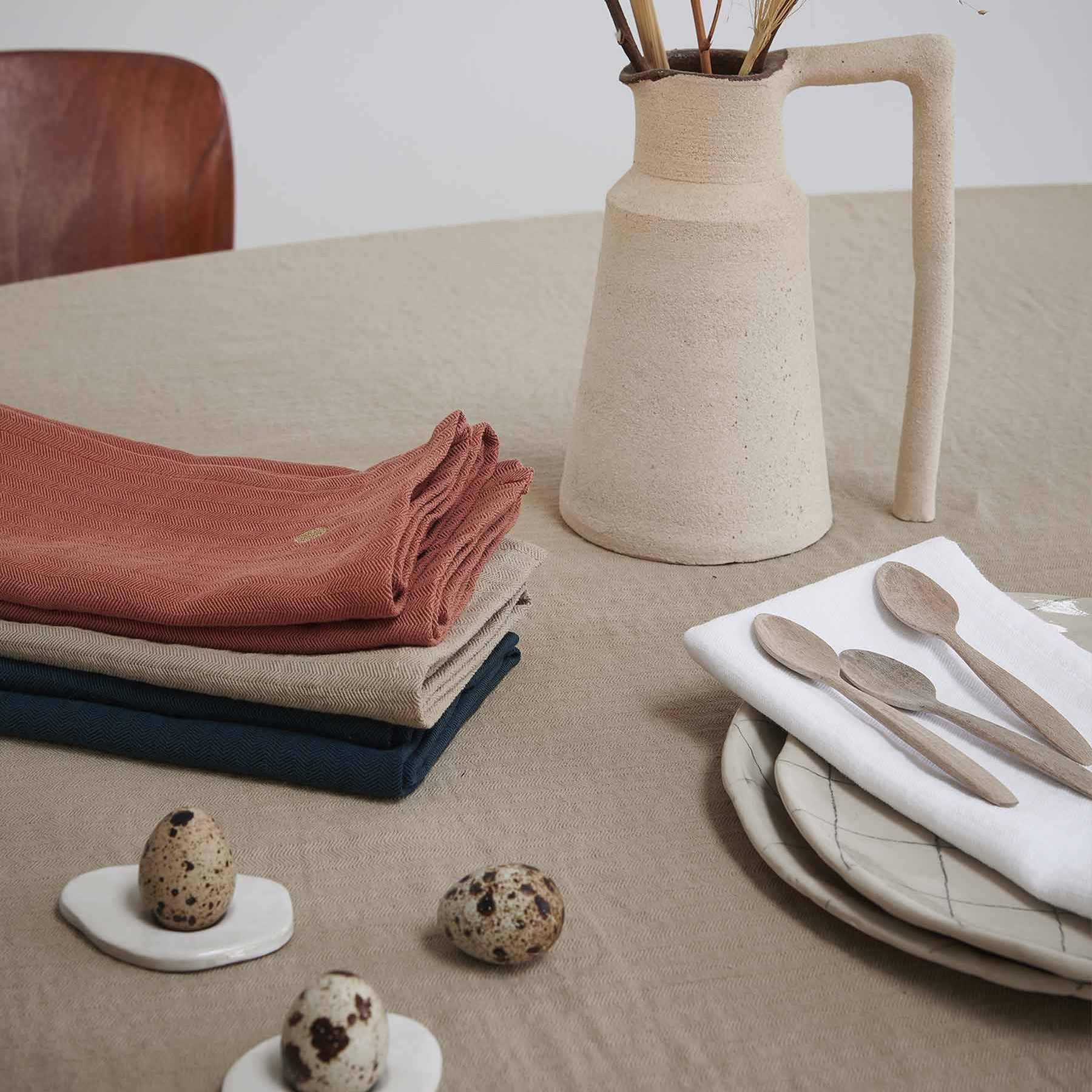 tovaglia marcel zenzero, colore zenzero, taglia 160 x 250. tessuto resistente e facile da pulire per un uso quotidiano