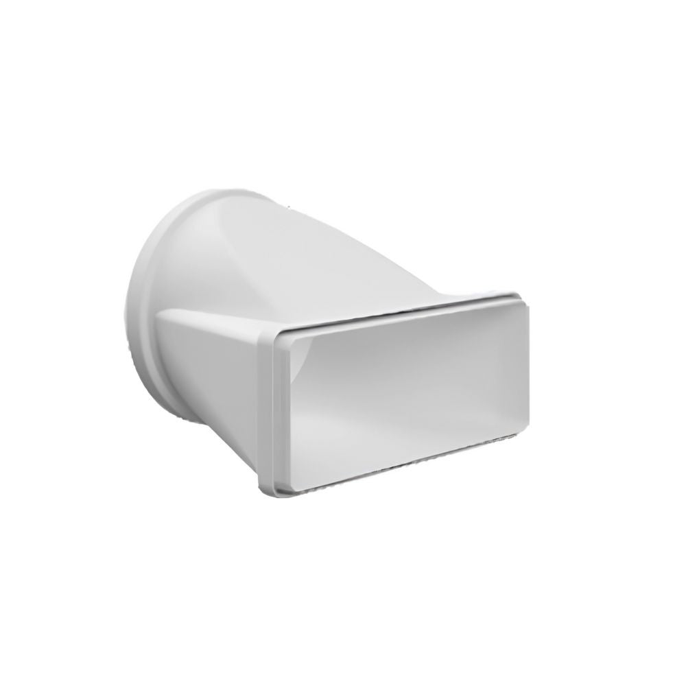 giunto orizzontale da tondo a rettangolare per cappe bvgqt229, tubo per cappa visto frontalmente