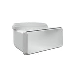 curva verticale per cappe bvcvqt229 da tondo a rettangolare 22x9 cm, tubo per cappa visto frontalmente