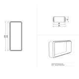 giunto rettangolare per cappe bvg229, accessorio per installazione di cappe da cucina